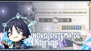 NOVO SISTEMA DE DIARIAS? | Genshin Impact