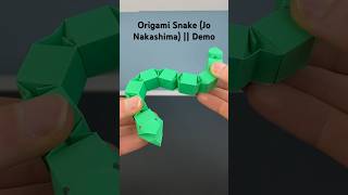 Origami Snake (Jo Nakashima) || Demo #origami #origamiart #origamicraft #origamipaper #shorts