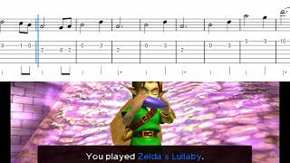 Zelda’s Lullaby | Very EASY SHORT Guitar Tutorial | SHEET + TAB