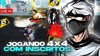 Live de free fire ao vivo com inscritos jogando BR ranqueado  cs ranqueado salinha é muito mas brota