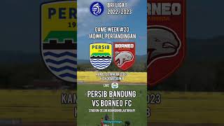 Jadwal Liga 1 Hari Ini - Persib Bandung vs Borneo FC #shorts