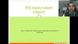 File input output object