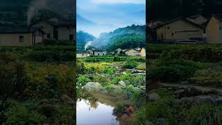 Desa yang indah, suasana sejuk alami#nature #village  #scenery