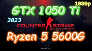 CS:GO (2023) - GTX 1050Ti + Ryzen 5 5600G - Lowest and Highest - 1080p