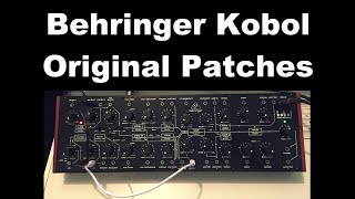 Behringer Kobol Patches