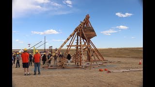 Punkin Chunkin with the most Historically Accurate Trebuchet!