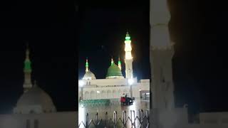 night view#masjid e nawbi #shorts