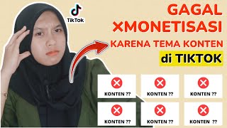 BAHAYA! JANGAN UPLOAD JENIS KONTEN INI DITIKTOK! KONTEN GAGAL MONETISASI DITIKTOK - QUEEN TUTORIALKU