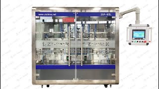 Laundry Detergent liquid soap filling machine line with capping machine labelling sticker