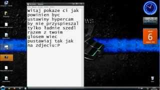 Jak ustawić HyperCam 2 by nie przyspieszał?