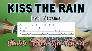 KISS THE RAIN | by: Yiruma [Ukulele Fingestyle Tutorial] | JTUV