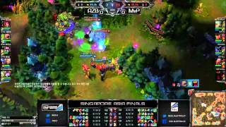 AZB vs MvP game 1 IEM Singapore LoL Asia Online Finals