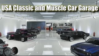 GTA 5 Online USA Classic and Muscle Car Garage (Updated with Franken Stange)