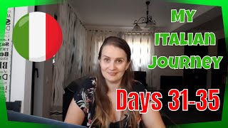 "Italian from zero in 90 days" challenge. My learning journey. Days 31-35