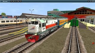 Riding ge U18c, Bojonegoro - Sidoarjo intercity train on Trainz