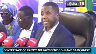 CONFÉRENCE DE PRESSE DU PRÉSIDENT BOUGANE DANY GUEYE LE PSEUDO PROJET DE SONKO EST UN PLAGIAT DU PSE