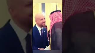 Bilal Erdoğan Suudi Arabistan Veliaht Prens Selman ile böyle selamlaştlar !