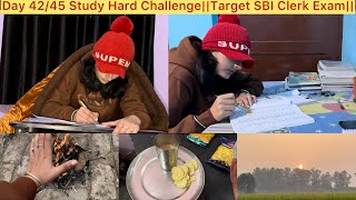 Day 42/45 Study Hard Challenge (9 Hours)||Target SBI Clerk Exam||