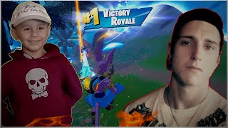 Duo's With 5 YEAR OLD Nephew! FORTNITE ( No Build ) Victory Royale Gameplay!