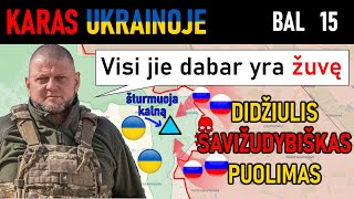 Bal 15: Šturmuojant Baltąjį Kalną: Beprotiškas RUSŲ 3% IŠGYVENIMO PUOLIMAS| Karas Ukrainoje Apžvalga