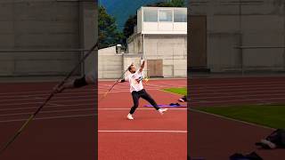 Javelin High Angle 🤢 #javelin #trackandfield #throw #fitness