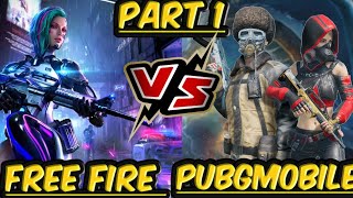 PUBG MOBILE VS FREE FIRE FUNNY VIDEO ||