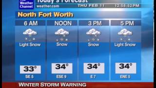 WeatherSTAR XL v3 Emulator: Fort Worth's Winter Blast 2010