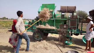 Jeera threshing machine