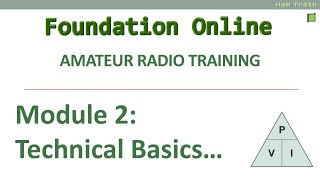 HamTrain Foundation Online: Technical Basics