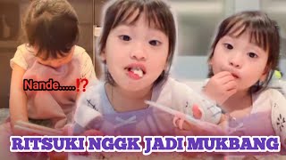 RITSUKI MELAKUKAN HAL YANG MEMBUATNYA BERHENTI MUKBANG ‼️LUCU BANGET ADIK‼️‼️