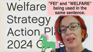 The words "FEI" and "WELFARE" being used in the same sentence. 🤷‍♀️