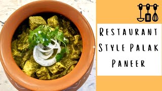 Low-Fat Restaurant Style Palak Paneer | Healthy Cream | (Burp)ees