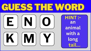 Scrambled Word Game - Guess The Word Game (6 letters)