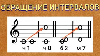 Обращение интервалов Урок 11.Как строить интервалы. Сольфеджио/Нотная грамота