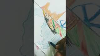 Dharti Mata v.s  Indian flag drawing