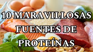 10 MARAVILLOSAS FUENTES DE PROTEÍNAS ✅