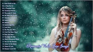 Top 20 Violin Love Songs Instrumental  | Best Relaxing Instrumental Music