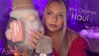 Asmr Mini Christmas Decor Haul | Tap & Scratch 🍭