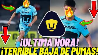 ✅🔥A ULTIMA HORA | PUMAS SUFRE DOLOROSA BAJA PARA LA J3 | PUMAS VS FC JUAREZ