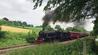 (HD) Black 5 45212 The Dartmouth Express " Hammers Up Whiteball"  09.06.18