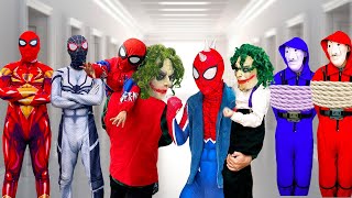 What If All Spider man in 1 HOUSE ??? || SPIDER-MAN Rescue KID JOKER & KID SPIDERMAN (Action, funny)