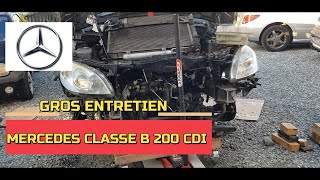 Entretien Mercedes Classe B,W245, turbo, vidange, injecteur, filtre, courroie, distribution et etc.