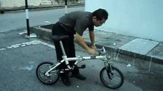 GWCYCLE - Demostration of 16" Japan Used 6Speed Folding Bicycle (Brand: CHEVROLET)