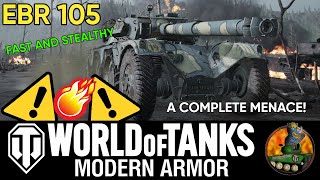 EBR 105 II Tank Review II A Complete MENACE! II 1 VS 4! II World of Tanks Modern Armour II WoTC