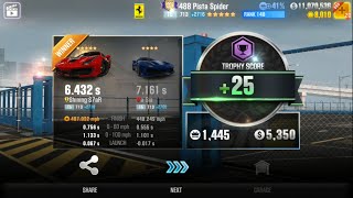 CSR2 - 488 Pista Spider Elite ShowDown Tune for 6.432 - 128/135 | CSR Racing 2