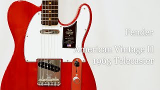 White Guitars - Fender / American Vintage II 1963 Telecaster Crimson Red Transparent