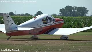 Jodel DR221 G-CPCD and Jodel DR1051 G-AYLC take off at  Fly Party 2022