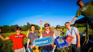 $50 WALMART SURVIVAL CAMPING CHALLENGE!!! (BAD IDEA)