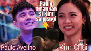 Paulo Avelino hinalikan si Kim sa pisngi "Kilig" #KimPau