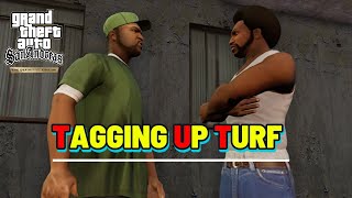 Tagging Up Turf - GTA San Andreas Definitive Edition - Gameplay